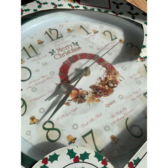 Feldstein & Associates Musical Christmas Melody Clock #XMAS-8000 New - Picture 3 of 6